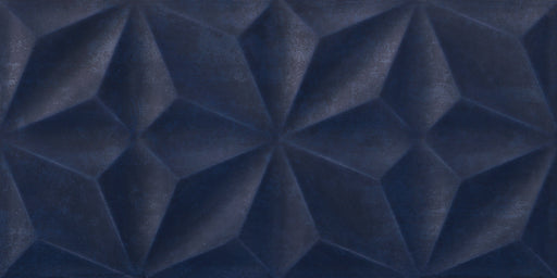 Kerateam Wand Blau / 30x60cm Wandfliese Kerateam Valu Dekor matt Relief Blau (Blau)